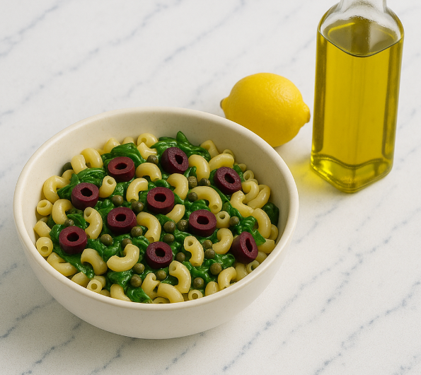 Noodles with olives & capers